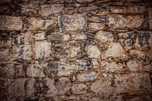 Sucio, rayado pared de ladrillo viejo —  Fotos de Stock