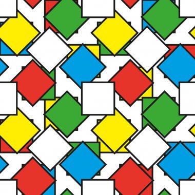 Renkli kareler seamless modeli olarak