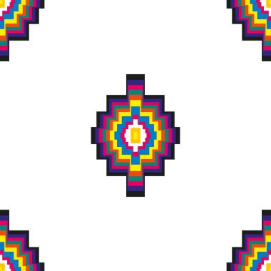 Özbek textil desen, Dikişsiz desen desen olarak soyut