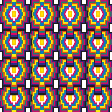 Özbek textil desen, Dikişsiz desen desen olarak soyut