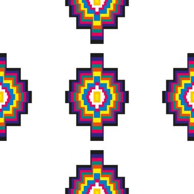 Özbek textil desen, Dikişsiz desen desen olarak soyut