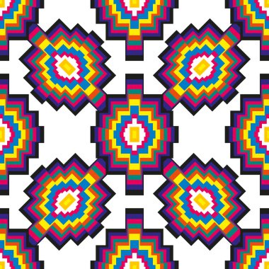 Özbek textil desen, Dikişsiz desen desen olarak soyut