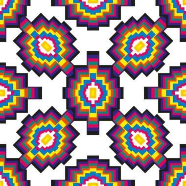 Özbek textil desen, Dikişsiz desen desen olarak soyut