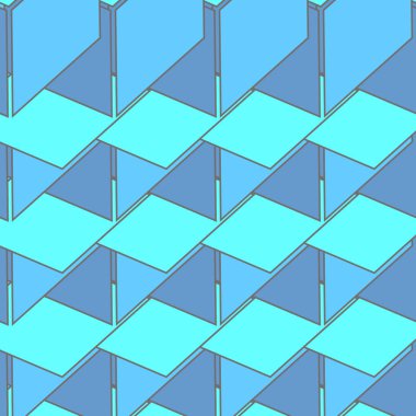 Soyut sorunsuz 3d küp model