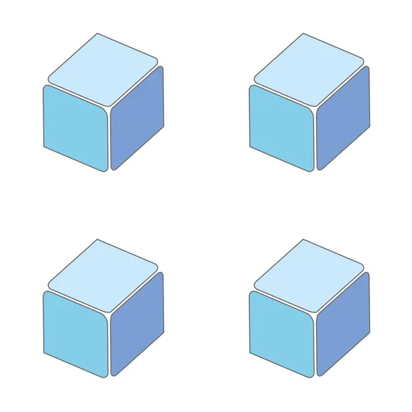 Vzor abstrakt bezproblémovou 3d kostky — Stockový vektor