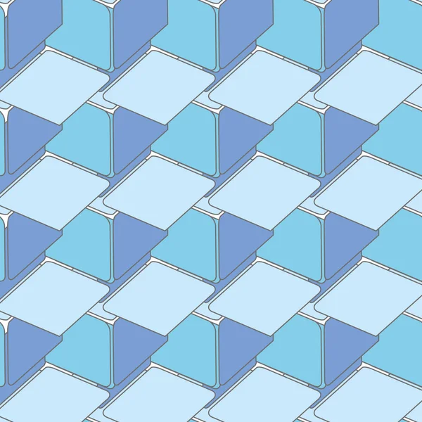 Abstrakt sömlös 3d kuber mönster — Stock vektor