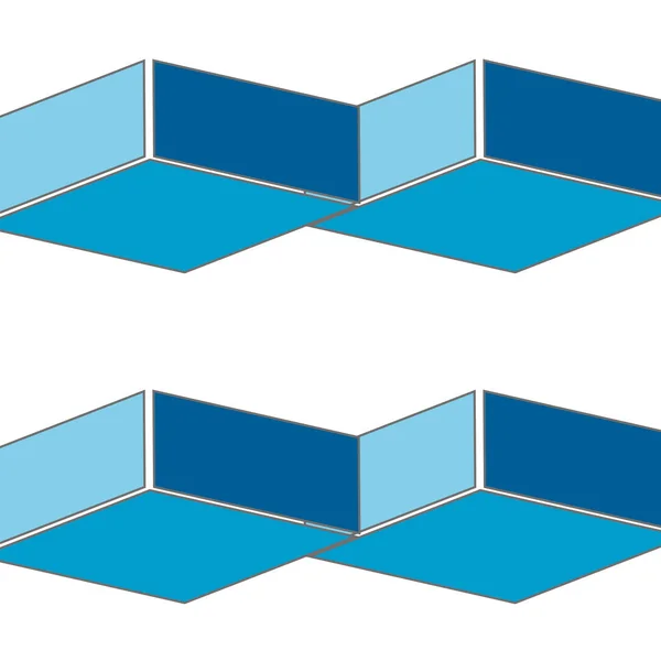 Abstrakcja bezszwowe 3d rhombus wzór — Wektor stockowy