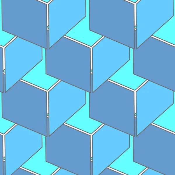 Astratto modello di cubi 3d senza cuciture — Vettoriale Stock