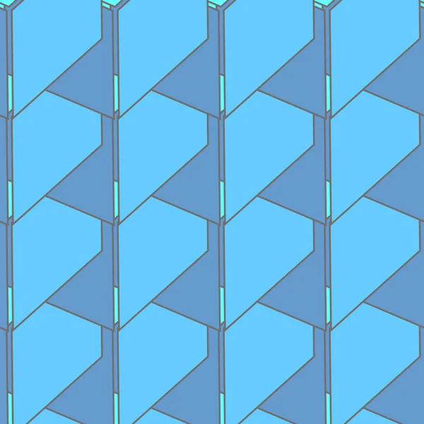 Абстрактний безшовний візерунок 3d кубиків — стоковий вектор