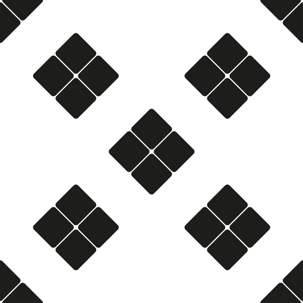 Abstrakte quadratische Figur als nahtloses Muster — Stockvektor