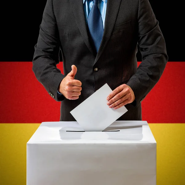 Verkiezing van de Bondsdag in Duitsland, man — Stockfoto