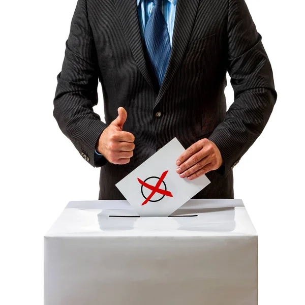 Elecciones al Bundestag en Alemania, hombre — Foto de Stock