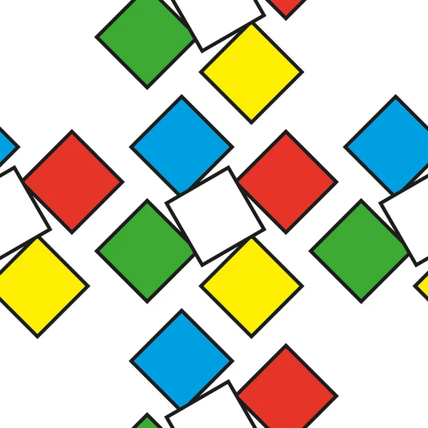 Barevné čtverce jako vzor bezešvé — Stockový vektor