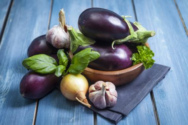 Taze sağlıklı patlıcan 