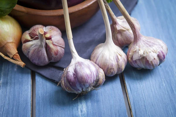 healthy garlic with onion