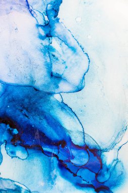 Mürekkep, boya, soyut. Tabloya yakın çekim. Renkli soyut resim arkaplanı. Yüksek desenli yağlı boya. Yüksek kaliteli detaylar.