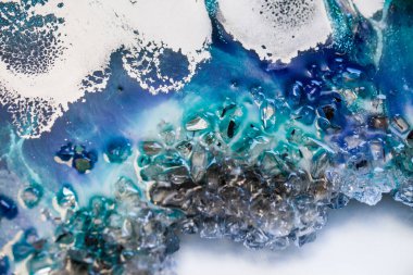 Orijinal epoksi reçine sanatının bir parçası.