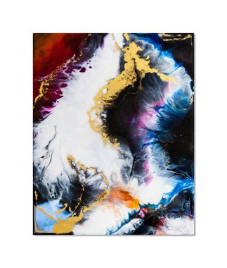 Orijinal epoksi reçine sanatının bir parçası.