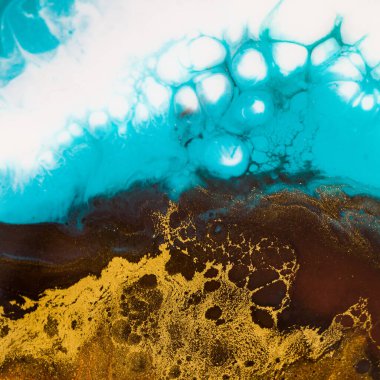 Orijinal epoksi reçine sanatının bir parçası.