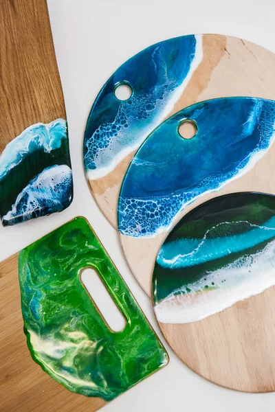 Orijinal epoksi reçine sanatının bir parçası.