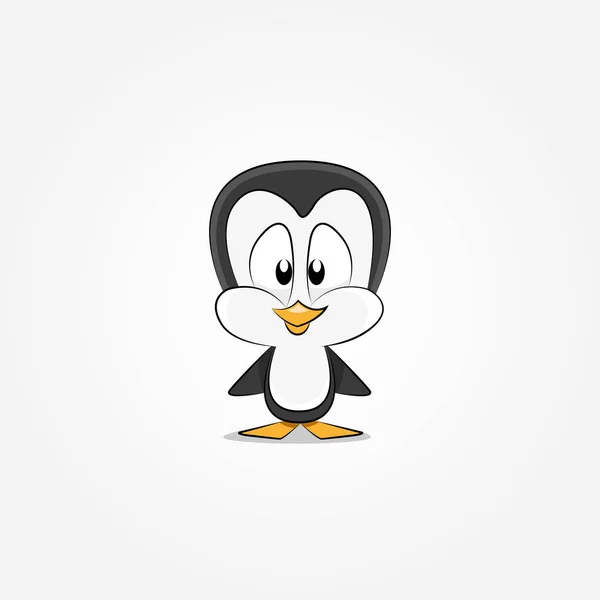 Cute cartoon penguin — Stock Vector