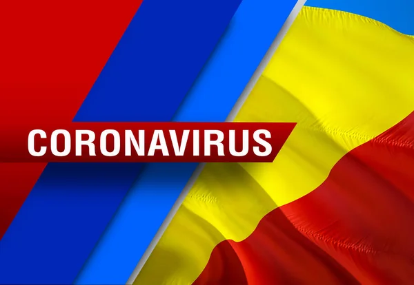 Nyhet Coronavirus Covid 2019 Kongo Land Flagga Bakgrund Dödlig Typ — Stockfoto
