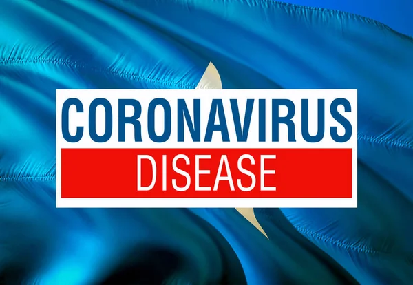 Coronavirus Somalia Flag Disease Text Sign 2019 Ncov Novel Coronavirus — Foto Stock