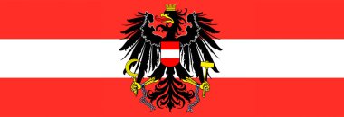 Avusturya bayrağı. 3 boyutlu dalgalanan bayrak tasarımı. Kırmızı ve beyaz bayrak. Avusturya 'nın ulusal sembolü. Avusturya ulusal renkleri. Arkaplan için Avusturya 'nın ulusal işareti. Avusturya bayrağı pürüzsüz