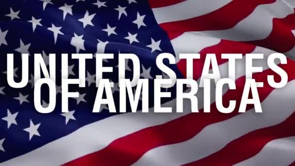 Video Bendera Amerika Amerika Serikat Flag Slow Motion Video Dalam — Stok Video