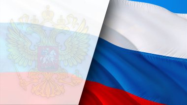 Rus bayrağı. Rüzgarda sallanan kartal amblemli Rus bayrağı. Gerçekçi Rus Bayrağı geçmişi. Rusya Bayrak Döngüsü Kapanışı Tam HD. Rusya Kremlin ülke bayrakları film, yeni