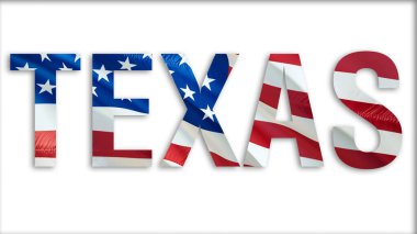 Teksas rüzgarda sallanan Amerikan bayrağına mesaj attı. Amerika Birleşik Devletleri 'nin bayrağını sallayarak. Bağımsızlık Günü için ABD bayrağı, 4 Temmuz Amerikan Bayrağı Tam HD görüntüsü sallıyor. USA America Super Bowl Pazar bayrağı yeni