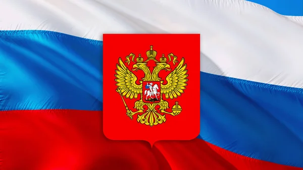 Rússia Oficialmente Federação Russa Bandeira Acenando Fundo