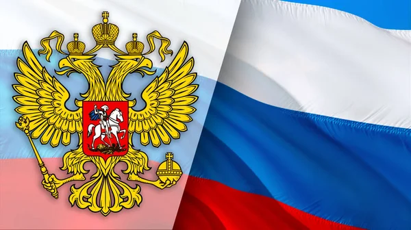 Russian Flag Coat Arms Russia Kremlin Presidential Coat Arms Russia Stock  Photo by ©borkus 376502572