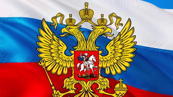 Wappen Russlands Russisches Adler Nationalsymbol Russischer Adler Darstellung Russische Flagge — Stockfoto