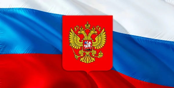 Russian Flag Coat Arms Russia Kremlin Presidential Coat Arms Russia Stock  Photo by ©borkus 376502572