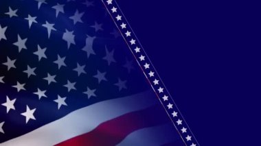 Birleşik Devletler bayrak videosu. Amerikan Bayrağı Kapanıyor. ABD Bayrak Hareketi HD kararı ABD Arkaplanı. 4 Temmuz 'un Amerikan Bayrakları. 3d ABD Bayrağı Yavaş Hareket videosu.