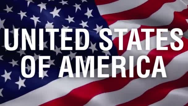 Відео Прапора Сша Flag Slow Motion Video Американський Прапор Вивішує — стокове відео