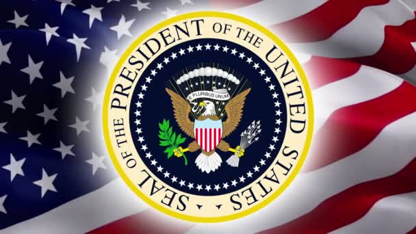 American Bold Eagle Nationalsymbol. Wappen des Präsidenten der Vereinigten Staaten im Weißen Haus. Amerikanischer Adler. Flagge der USA und Zeichen des Weißen Hauses. Politics Presidents Day -Washington, 2. Mai 2019