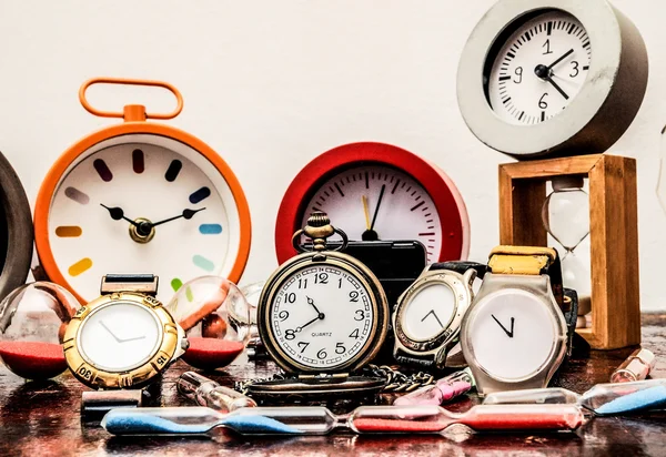 Many different Clocks — Stock Photo, Image