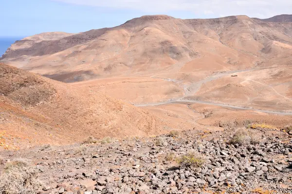 Paisagem seca do deserto — Fotografia de Stock