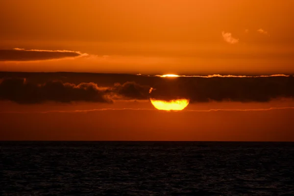 Photo Picture Sun Setting Sea — Stock Photo, Image