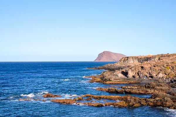 Stranden Dry Lava Coast Atlanten — Stockfoto