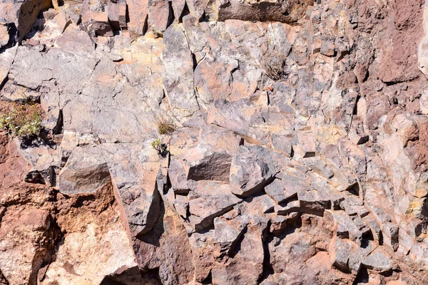 Secco Basaltica Pietra Lavica Texture Sfondo — Foto Stock