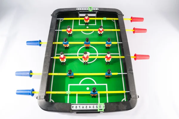 Klasik Renkli Plastik Langırt Futbol Oyuncak Oyunu — Stok fotoğraf