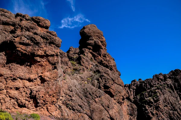 Вулканическая Скальная Базальтовая Формация Канарских Островах — стоковое фото