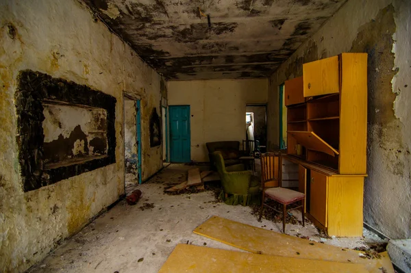 Interior Abandoned House Canary Islands Spain — Stock Photo, Image