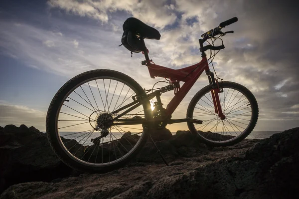 Photo Picture of a Mountain Bike at Sunset