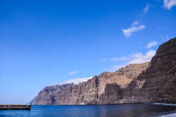 Spanya Nın Tenerife Kanarya Adalarındaki Los Gigantes Şehrinin Manzarası — Stok fotoğraf