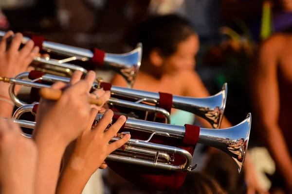 Photo picture of barrel drum band — Stock Photo, Image