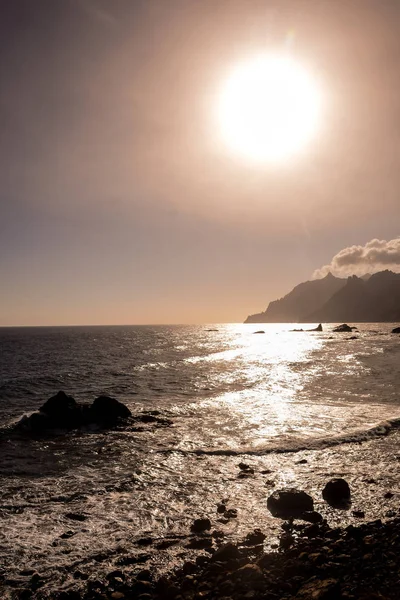 İspanya, Tenerife 'nin kuzeyinde Benijo plajı — Stok fotoğraf